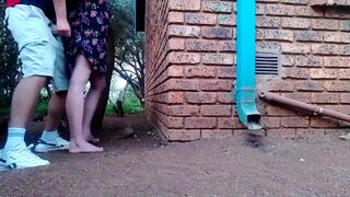 Fucking my neighbors wife in the garden