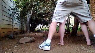 Fucking my neighbors wife in the garden