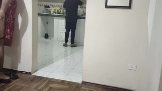 Cuckold fucking my best friend's wife while she is in the kitchen What a good woman she has - 13 image