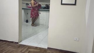 Cuckold fucking my best friend's wife while she is in the kitchen What a good woman she has - 2 image