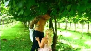 Dane and Staci sneak into a winery and fuck hard in the open - 5 image