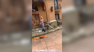 Pumpkin Smashing with Golden-Haired Large Billibongs KENZIE TAYLOR for Halloween Trick or Treat - 3 image