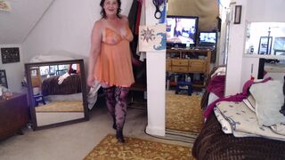V 718 First video of 2022, Sexy DawnSkye modeling nighties and panties for you - 3 image
