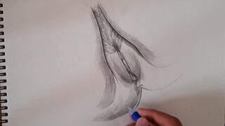 ROUGH PUSSY TREATMENT,A beautiful flower drawing female figure HD Porn, Hardcore, - 12 image