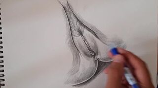 ROUGH PUSSY TREATMENT,A beautiful flower drawing female figure HD Porn, Hardcore, - 15 image