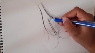 ROUGH PUSSY TREATMENT,A beautiful flower drawing female figure HD Porn, Hardcore, - 5 image