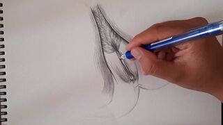 ROUGH PUSSY TREATMENT,A beautiful flower drawing female figure HD Porn, Hardcore, - 9 image