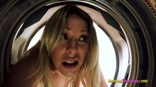 Step Mom is Stuck in the Dryer and Fucked by her Son - Nikki Brooks - 1 image